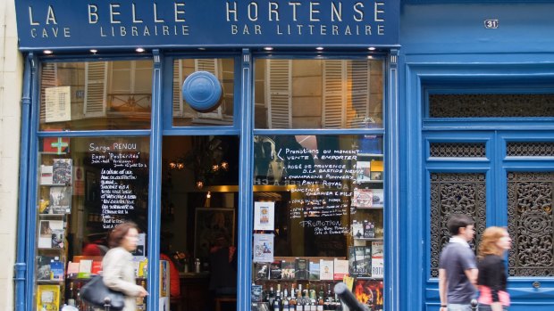 Wine shop and bookstore La Belle Hortense. 