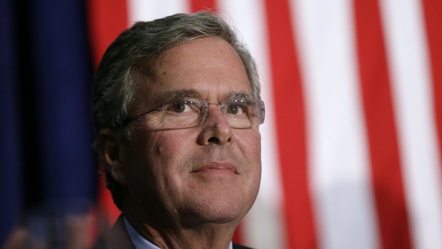Defended his brother: Republican presidential candidate former Florida governor Jeb Bush.