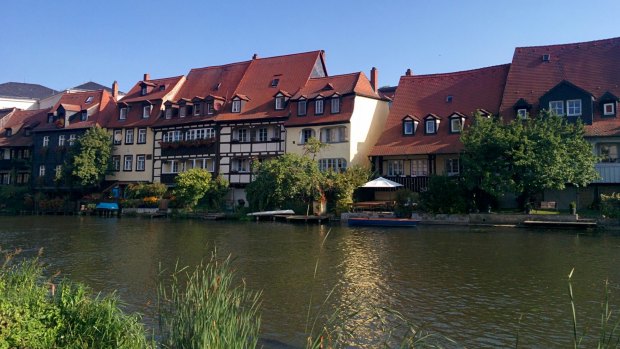 Little Venice in the pristine Middle Ages town of Bamberg on the Regnitz River.