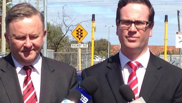 Matt Keogh (right), with Anthony Albanese, has been accused of negativity.