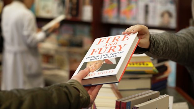 Another copy of the book "Fire and Fury: Inside the Trump White House" by Michael Wolff is sold at Barbara's Books Store.