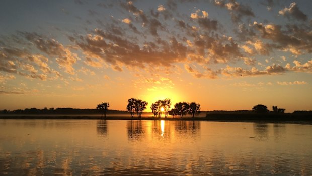 Dawn over Murwangi, in the Arafura Swamp region of Arnhem Land. 