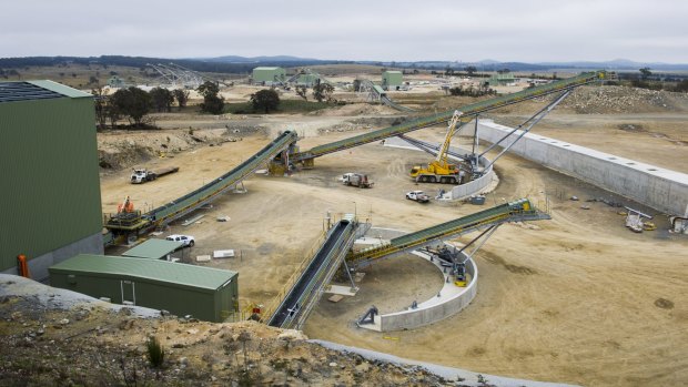 Some of the new infrastructure at Lynwood quarry near Marulan.