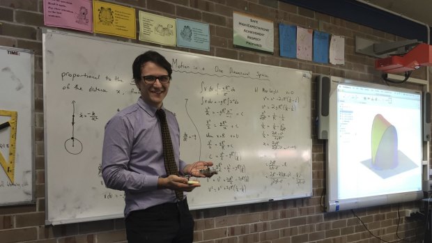 Maths teacher Raffaele Fantasia says mathematics is about relationships and insights into complex problems. 