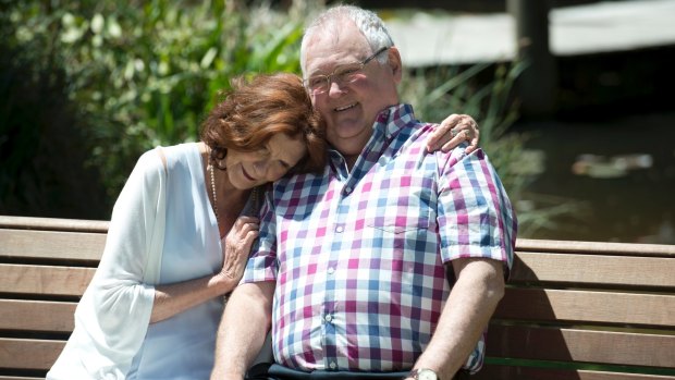 Golden oldies: <i>Neighbours</i> stars Anne Charleston and Ian Smith.