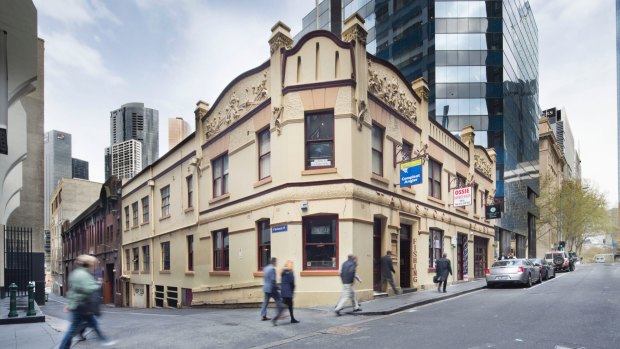 Tavistock House, at, 383 - 387 Flinders Lane, started life as the Ship Inn in 1850.