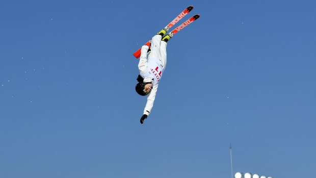 Laura Peel was unable to complete a back-double-full-full in the six-woman medal round on Friday.