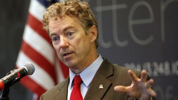 Rand Paul in Manchester, New Hampshire this month. 