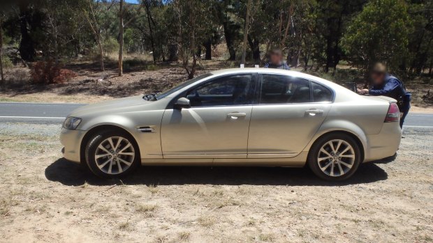 The gold Holden Calais is believed to have been stolen from Gungahlin on February 3.