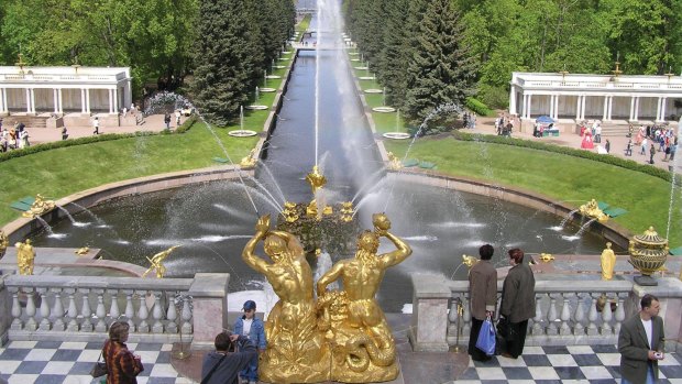 Peterhof Place in St Petersburg.