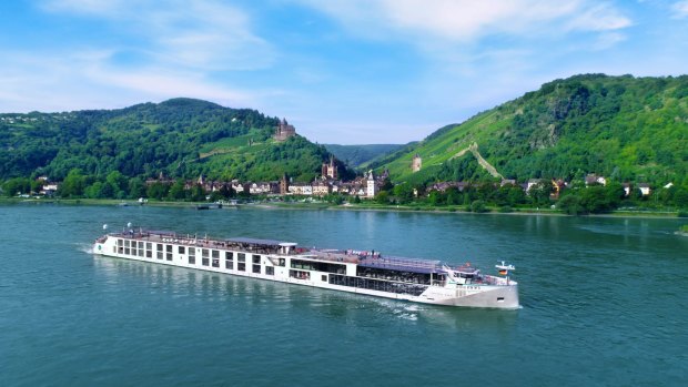 Crystal Bach on the Rhine, where passing landscapes range from the idyllic to the industrial.