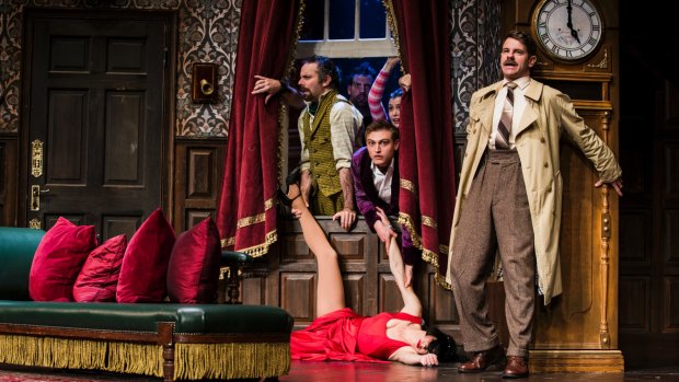 A scene from The Play That Goes Wrong at the Canberra Theatre.
