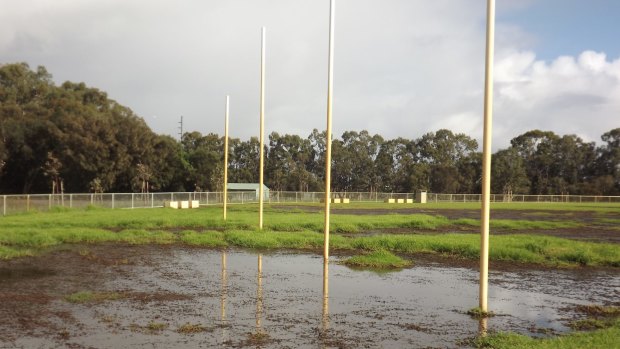 In the winter the oval is waterlogged and entirely unusable 