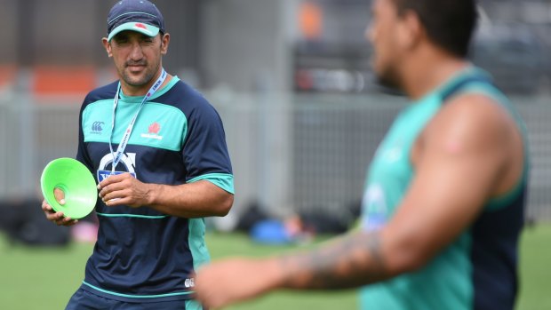 Assistant NSW Waratahs coach Daryl Gibson during training.