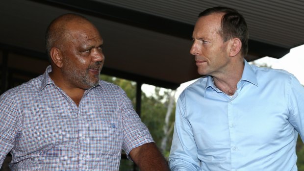 Noel Pearson and Prime Minister Tony Abbott in North East Arnhem Land.