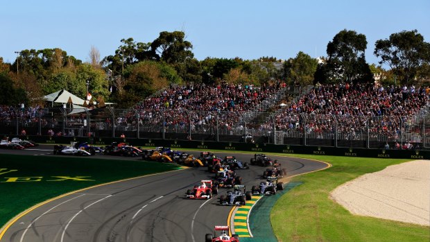 Action from last year's GP at Albert Park.