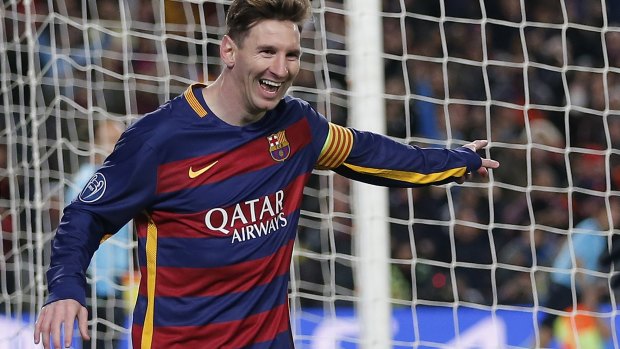 Masterful: Barcelona's Lionel Messi.