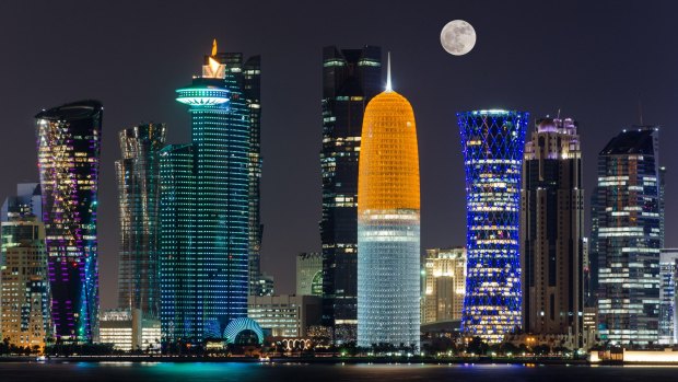 Doha's skyline.