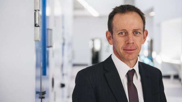 Corrections Minister Shane Rattenbury, pictured, described the lack of prison work programs as a "gap" in the Alexander Maconochie Centre's rehabilitation efforts.