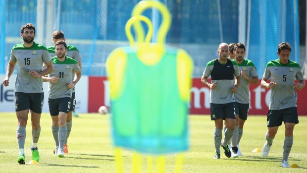 Wary: The Socceroos are taking Kuwait seriously as they prepare for the clash. 