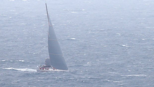 Wild Oats XI returned to Sydney with a torn mainsail.