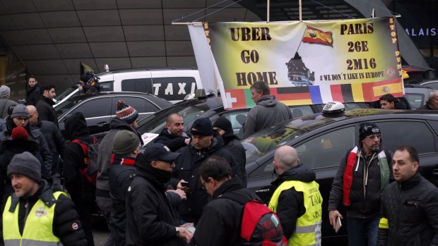 Around the world, Uber has taken on the heavily regulated taxi industry, sparking protests from cab drivers worldwide. 