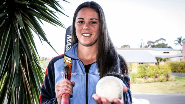 Pride of the south: Gerringong's Grace Stewart has made the Hockeyroos squad. 