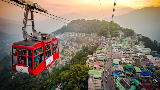 Gangtok, Sikkim. A cheerful town of charming people. 