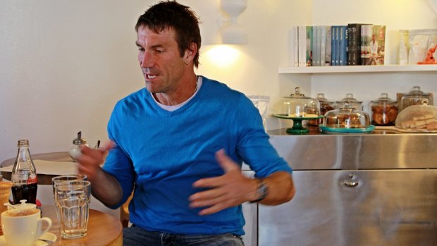 New man: Pat Cash, now 49, is a changed man from the abrasive character who won WImbledon in 1987.