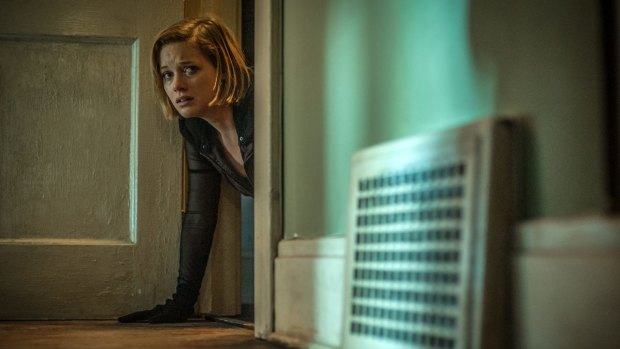 Blind terror ... Jane Levy in a scene from <i>Don't Breathe</i>.