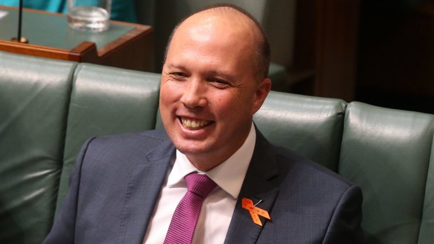 Immigration Minister Peter Dutton during question time on Tuesday.