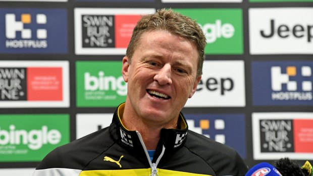 Damien Hardwick says his side is relishing the challenge to go to Geelong