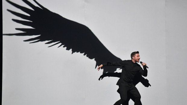 Russia's Sergey Lazarev performs the song 'You Are The Only One' during the Eurovision Song Contest.