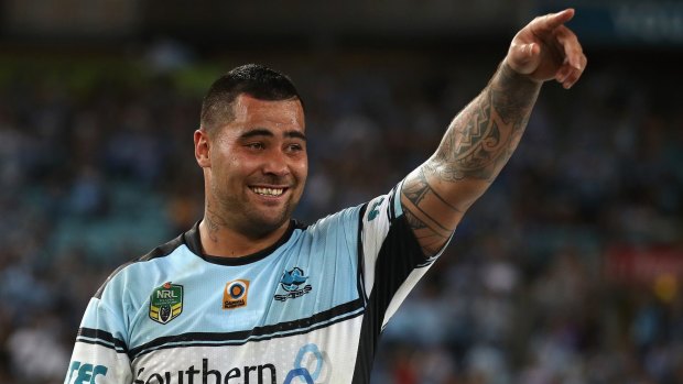 It had to be that man Andrew Fifita to carry no fewer than five Storm defenders across the line.