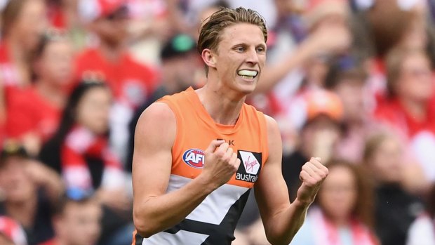 Hoodwinked?: Giants star Lachie Whitfield may have copped a ban unfairly.