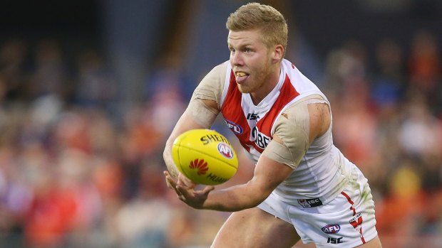 In the market: Sydney's Dan Hannebery is a leading contender for the Brownlow Medal.