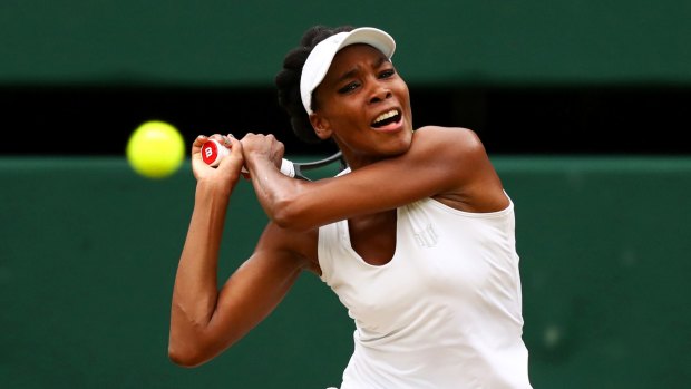 Venus Williams during the Ladies Singles final.