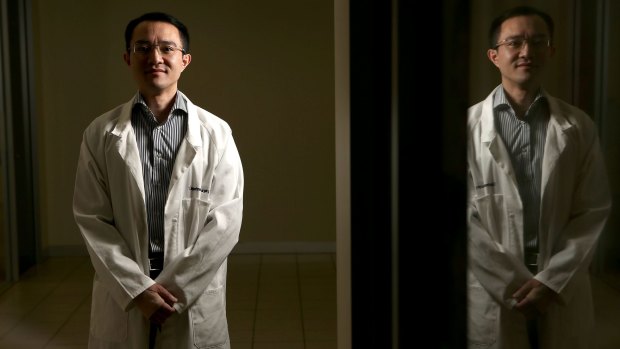 Neurosurgeon Michael Wong, seven months after the attack at the Western Hospital. 