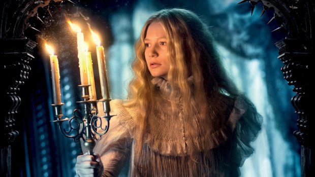 Mia Wasikowska stars in Guillermo del Toro's romantic gothic horror film <i>Crimson Peak</i>.  
