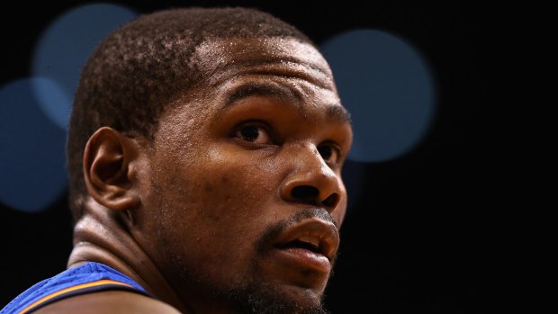 Grounded: OKC star Kevin Durant.