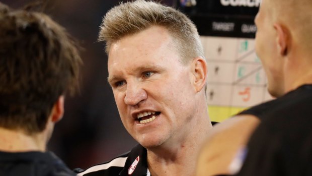Nathan Buckley still has a year of contract to run but the Pies would want to show considerable improvement.
