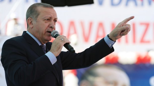 Turkish President Recep Tayyip Erdogan blames Fethullah Gulen for a failed coup in July.