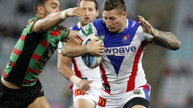 Moving with the times: Knights forward Tariq Sims.
