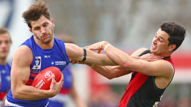 Ben McNiece in action for Essendon last year in the VFL.