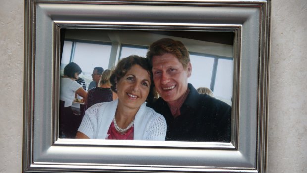 Monica Allibon and her husband Gary Allibon, who was shot dead during a botched CBD armed robbery in 2010.