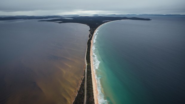 Bruny Island Neck is an isthmus of land connecting north and south Bruny Island.