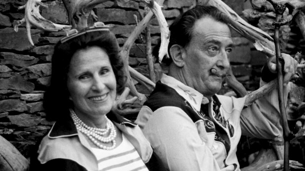 Unconventional union: Salvador Dali with his wife, Gala in 1962.  