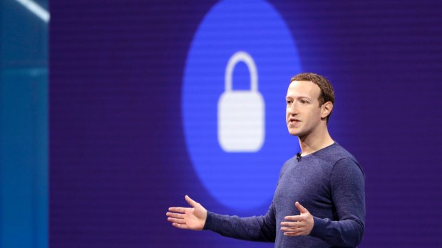 Facebook CEO Mark Zuckerberg at F8,  Facebook's developer conference, earlier this week.
