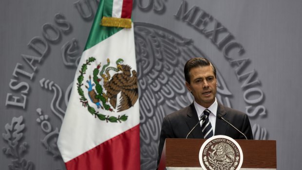 Mexico's president Enrique Pena Nieto.