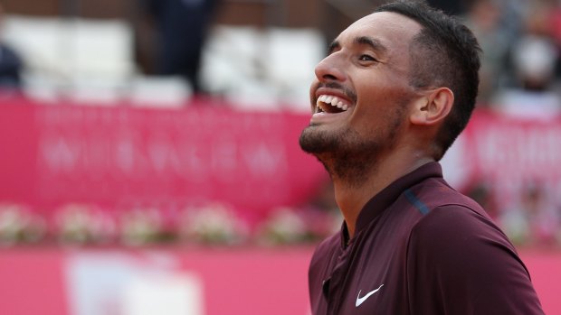 Major player: Nick Kyrgios will play Italian Marco Cecchinato in the first round at Roland Garros.